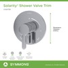 Symmons Solarity Wall Mounted Single Handle Shower Valve Trim in