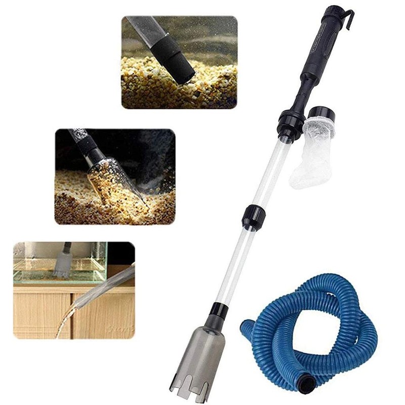Electric Aquarium Gravel Cleaner Sand Washer Syphon, Fish Tank Water
