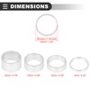 Motoforti Universal Bike Headset Spacers, 5 10 15 20mm, Silver