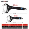 MAXPOWER 10 inch Adjustable Wrench, Wide Jaw Capacity 2 inch