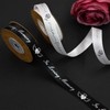 YERELO 10Yardx 2 Rolls Set Funeral Ribbon 2 Style Stain