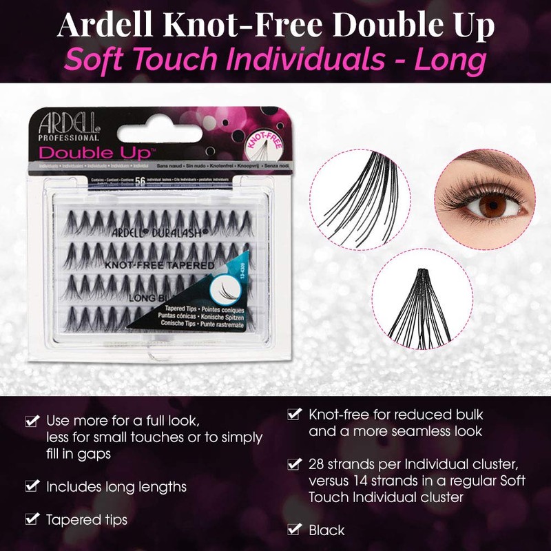 Ardell Individual Lashes False Eyelashes Double Up Soft Touch -