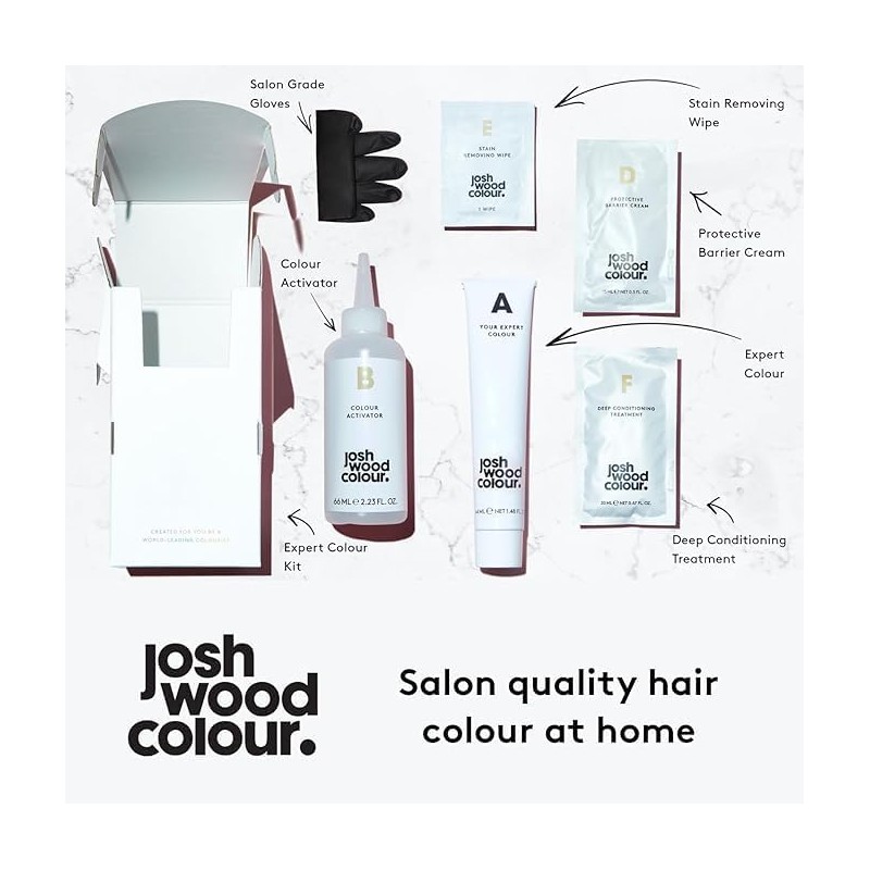 Josh Wood Permanent Hair Dye, 7.0 Lightest Brown, Ammonia-Free, 148ml