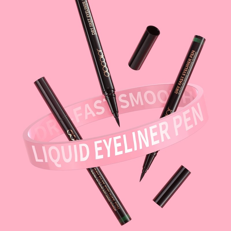 Docolor Eyeliner Green Waterproof Super Slim Liquid Eye Liner Gel