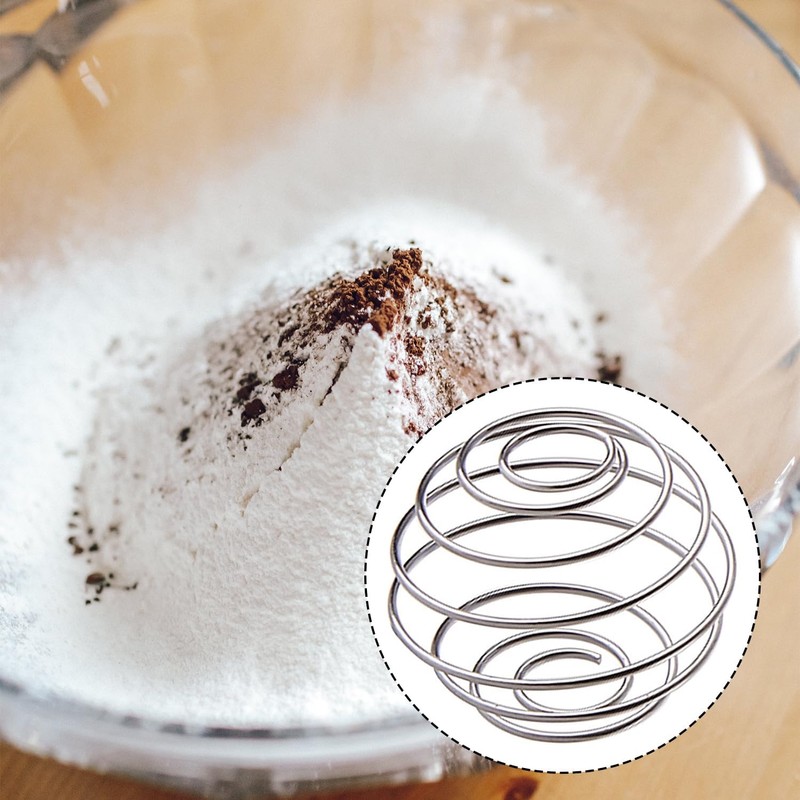 Luckious 2PCS Stainless Steel Bottle Mixer Ball, Wire Whisk Ball