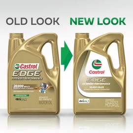 Castrol EDGE Extended Performance 5W-20 Advanced Full Synthetic Motor Oil, 5 Quarts