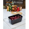 Butter Dish with Lid, Large Butter Dish for Countertop, Ceramic