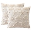 Shell Starfish Throw Pillow Covers Set of 2 Beach Seaside