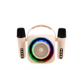 Celly, Wireless Speaker with Dual Microphones and RGB Lights, Bluetooth Microphone with a Range of up to 10 m, Output 5 W for Clear and Powerful Sound, Singing and Playing