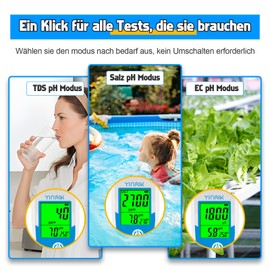 Digital pH Meter and Pool Salt Tester
