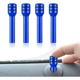 4 pomos de cerradura de puerta automotriz, pasador de seguridad para puerta, cubierta de pasador de puerta interior, 1,2 x 4,9 cm, aleación de aluminio, accesorios universales para automóvil