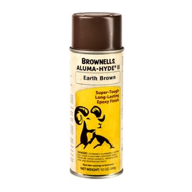 Brownells Aluma-Hyde II Epoxy Based Firearm Finish Spray Coating Protection Paint, Aerosol Can, 12 oz. (340g) Earth Brown