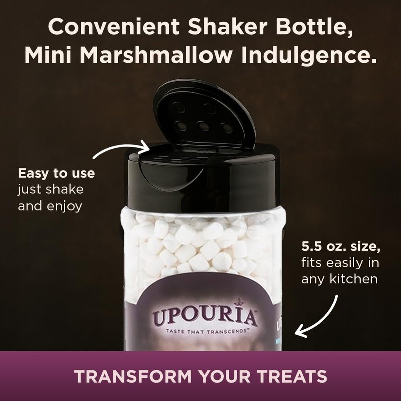 Upouria Mini Marshmallow Beverage and Dessert Topper, Rich Flavor Enhancer
