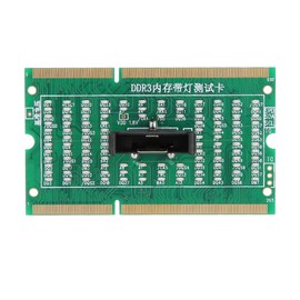 SO-DIMM Analyzer Diagnostic Tester Post Test Card for PC Laptop Desktop DDR234 With Light DDR3