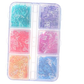 Baluue Letter Shaped Nail Art Sequins for Valentine's Day Party and Table Decoration Nail Art Decorations for Unique Style