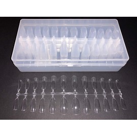 KM-Nails 500 Tips with Almond Shape Full Cover Press On Tips