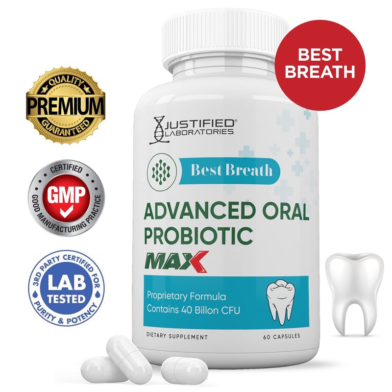 Justified Laboratories Best Breath Max 40 Billion CFU Probiotic Oral