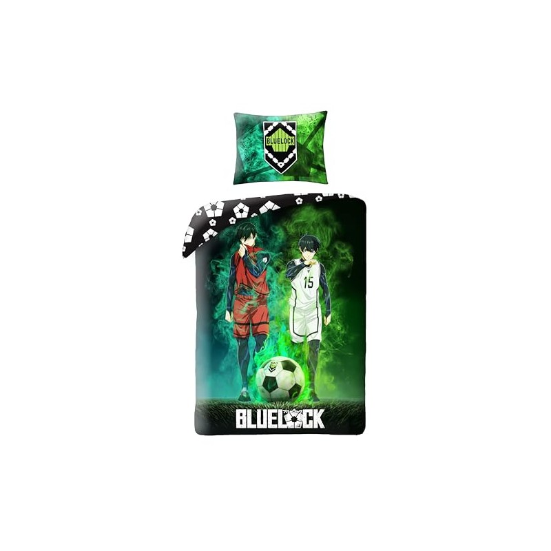 Halantex Blue Lock 2 Figures Football Cotton Bed Linen Set