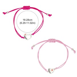 ALLY-MAGIC Mother Daughter Bracelets Set Mother's Day Gifts from Daughter Heart Mummy and Me Matching Bracelet Long Distance Wish Bracelets Jewelry Gifts for Women Girls Mom Daughter Y7FXMNSL