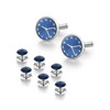 UJOY Mens Clock Shirt Studs Tuxedo Cufflinks and Bottons Set