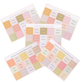 Operitacx 5 Sheets Label Sticker Bible Markers Bible Bookmarks Labels Page Tabs Bible Tabs for Study Decorative Bible Tab Bible Study Colored Bible Tabs Tag Miss Paper Blank Decorative Book