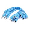 ExcelValley - 5-Pack - Mono Splitter Y Patch Cables -