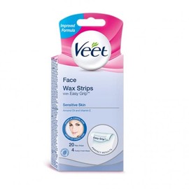 Veet Buy Veet Facial EasyGrip Wax Strips Wax Strips Sensitive Skin 20 Strips Online