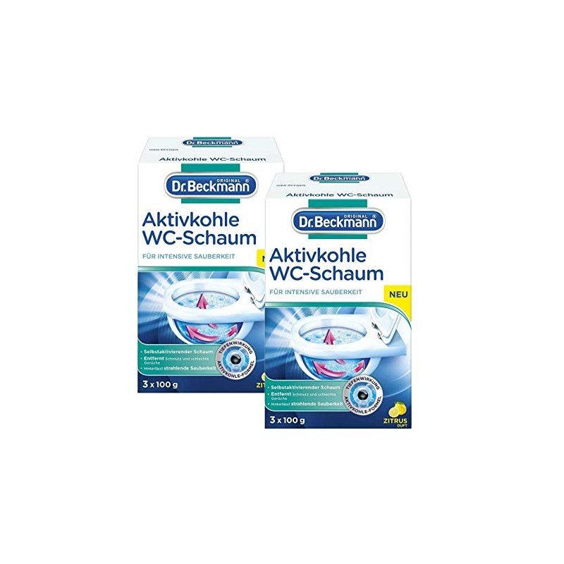 Dr. Beckmann Activated Carbon Toilet Foam, Self-Activating Foam (1 x