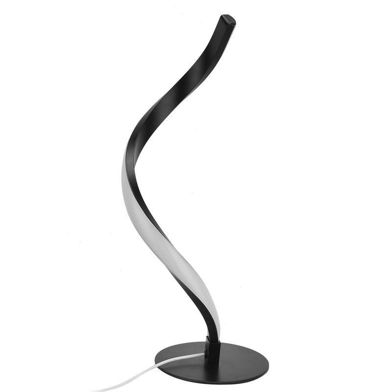 SShaped LED Spiral Table Lamp Reading Light Small Night Light