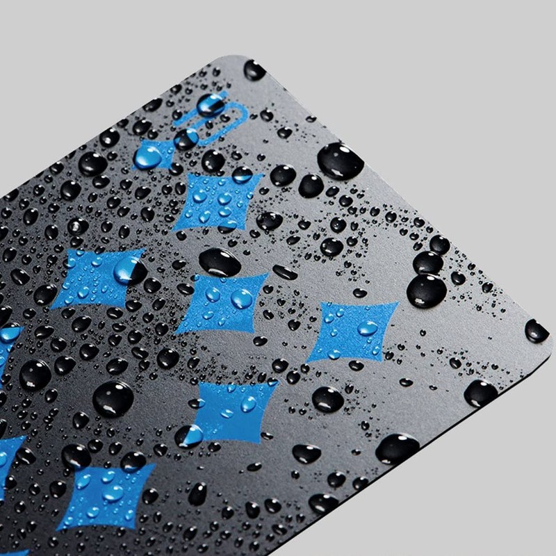 XSAJU Playing Cards, Plastic Cards, Break-resistant, Black Playing Cards, Waterproof,