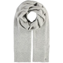 FRAAS Knitted Scarf 35 x 200 cm - Wool Blend Scarf - Warming and Skin-friendly - For Men and Women, silver