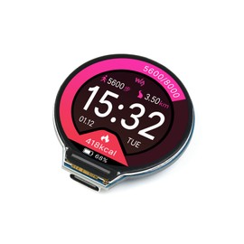 waveshare RP2040 MCU Board with 1.28inch Round LCD 240×240 Pixels Colorful IPS Display, Based on Raspberry Pi RP2040, Dual-core Arm Processor, Onboard 6-axis IMU Sensor, USB-C Connector etc.