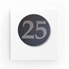Round House Number Engraved Sign - Comes with floating fixings