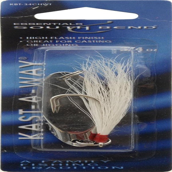 Hurricane Kast-A-Way Spoon with Bucktail, 3/4-Ounce