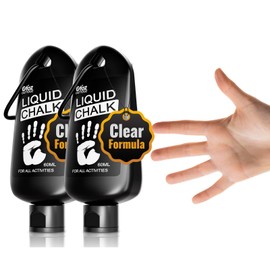 OUTTDOZ Clear Liquid Chalk, Dry Hands Non Sticky Grip Enhancer, Transparent Anti-Slip Solution for Gymnastics Weightlifting Pole Dancing Tennis Golf Pickleball Badminton and All Sports. (2 Pack)