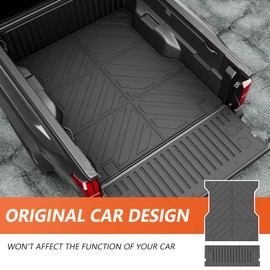 xipoqix 5FT Bed Mat Compatible with 2024 2025 Toyota Tacoma Truck Liner Tailgate Mat Replacement for 2024 2025 Toyota Tacoma Accessories(24-25,5FT Bed Mat+Tailgate Mat)