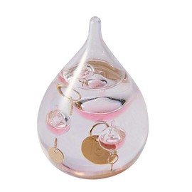 Chatani Sangyo Glass Float Thermometer Drop SS Pink 333-216P