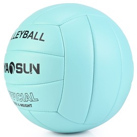 BYAOSUN Volleyball, Beach Volleyball, Soft Volleyball Ball for Indoor, Outdoor, Beach, Size 5 Volleyballs for Beginners, Teenagers, Adults
