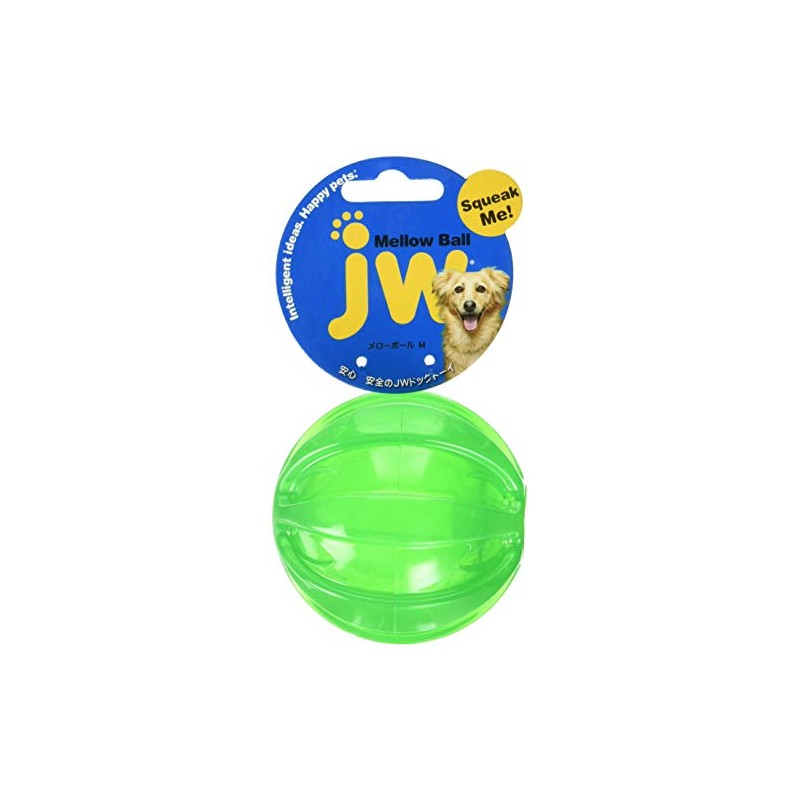 JW Pet Dog Toy Mellow Ball Medium Green