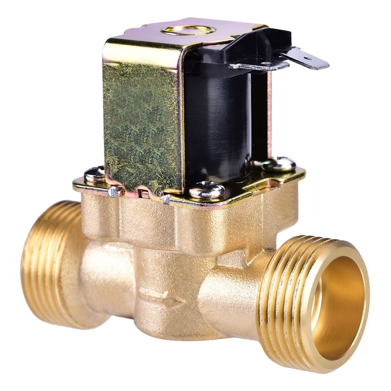 3/4" DC 24V Normally Closed Brass Electric Solenoid Magnetic Valve