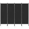 ecolinear Upgraded Room Divider Folding Privacy Screens 4 Panel Partitions