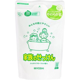 Miyoshi Family Soap, Foam Body Soap, Refill, 19.7 fl oz (550 ml)