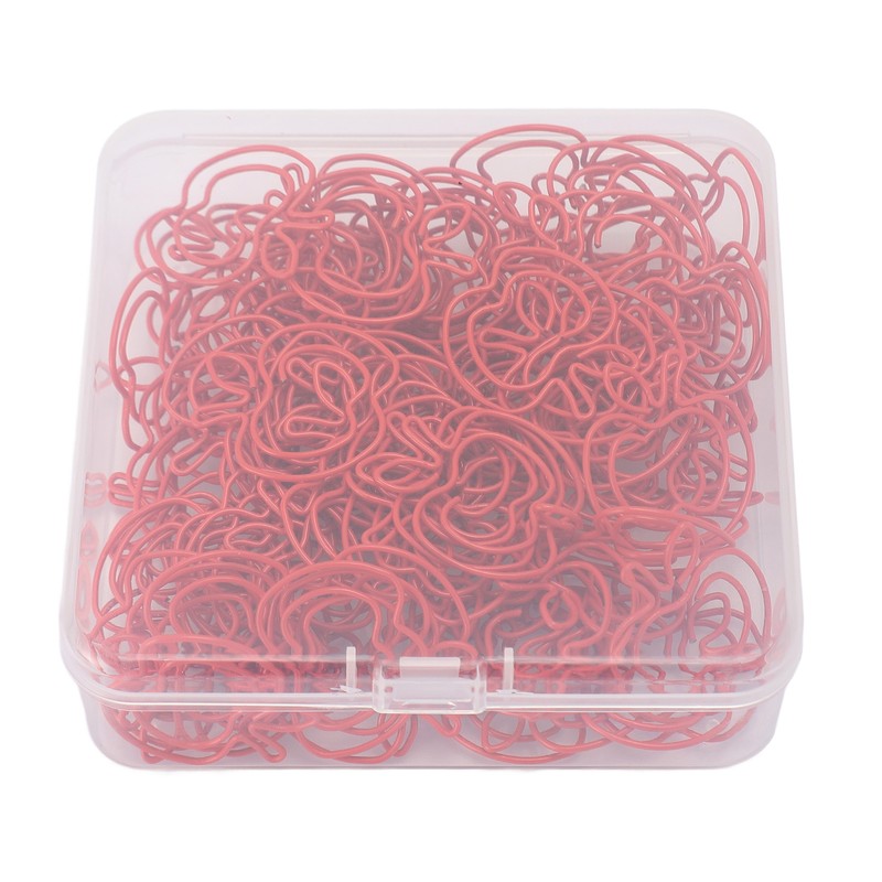 100 Pcs Paper Clip Cute Fruit Shaped Electroplated Metal Decorative