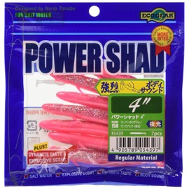 マルキュー(MARUKYU) エコギア(Ecogear) ルアー パワーシャッド 4インチ #158 スーパーホログラム/ピンクグロウ(夜光)