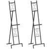 2 Pack Easel Stand for Sign, Metal Easels with Chain