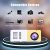 Mini Projector, Home Theater Portable LED Projector HD Support 1080P