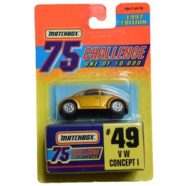 Matchbox VW Concept I, 1997 Edition [Gold] 75 Challenge one of 10,000 #49