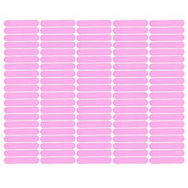 Limas de uñas desechables, 100 archivos de uñas desechables Limas para Uñas de Doble Cara Set Gel Acrílico Limas Limas uñas con Lavable Para una manicura y pedicura y agradable(Rosado)