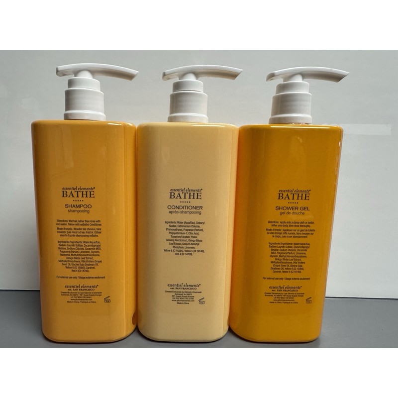 Gilchrist & Soames 3 PACK Essentiel Elements Bathe Collection Shampoo
