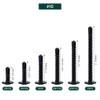 #10 x 1-1/2" Black Truss Head Self Drilling Screws (50